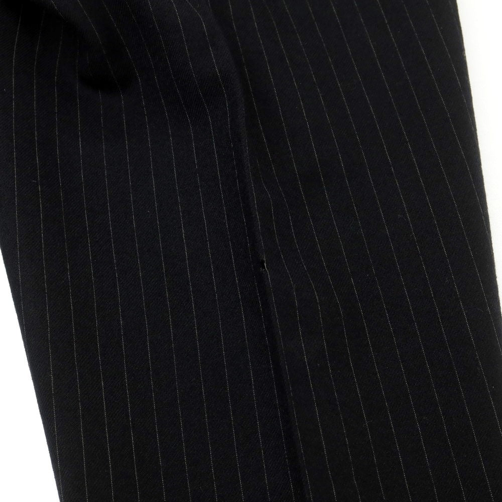 【中古】ポールスミス Paul Smith ウール ストライプ ドレススラックスパンツ ブラック【サイズ28】【 状態ランクD 】【 メンズ 】 [EPD]