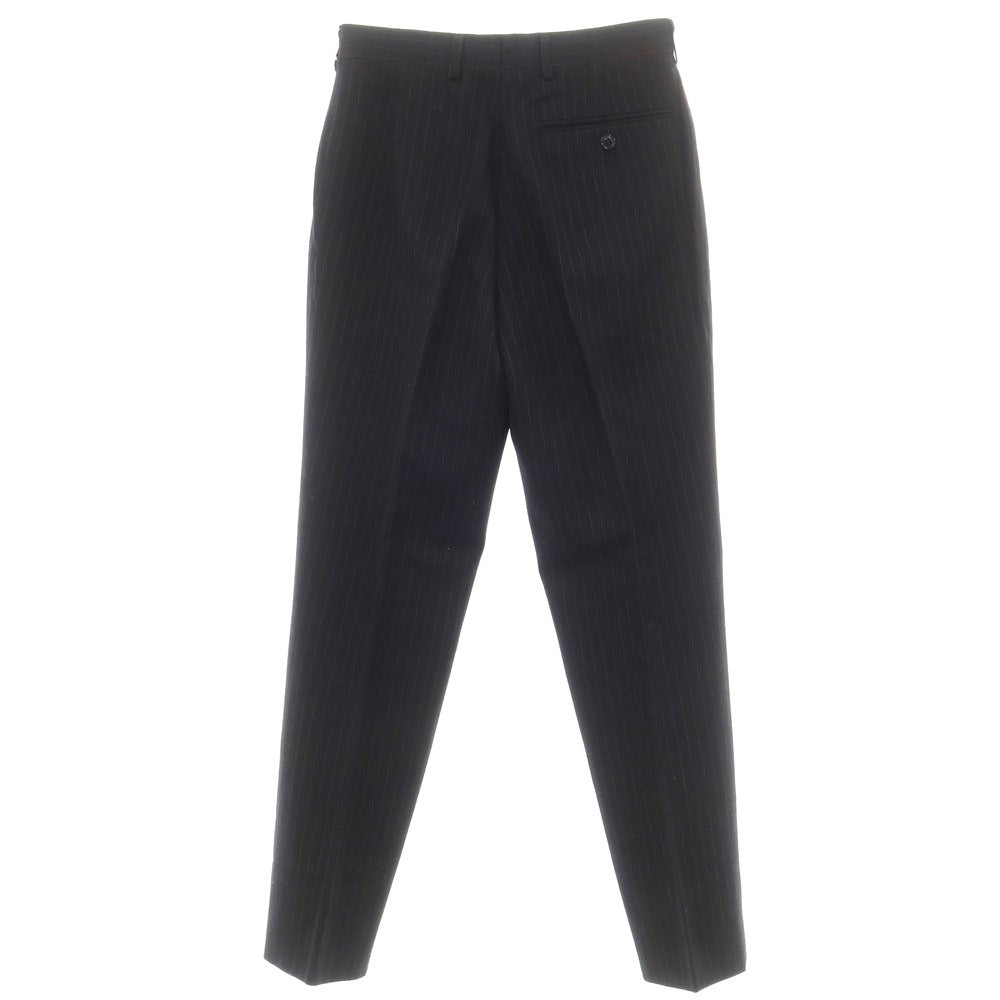 【中古】ポールスミス Paul Smith ウール ストライプ ドレススラックスパンツ ブラック【サイズ28】【 状態ランクD 】【 メンズ 】 [EPD]