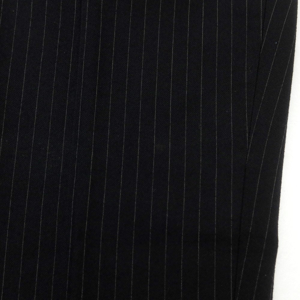 【中古】ポールスミス Paul Smith ウール ストライプ ドレススラックスパンツ ブラック【サイズ28】【 状態ランクD 】【 メンズ 】 [EPD]