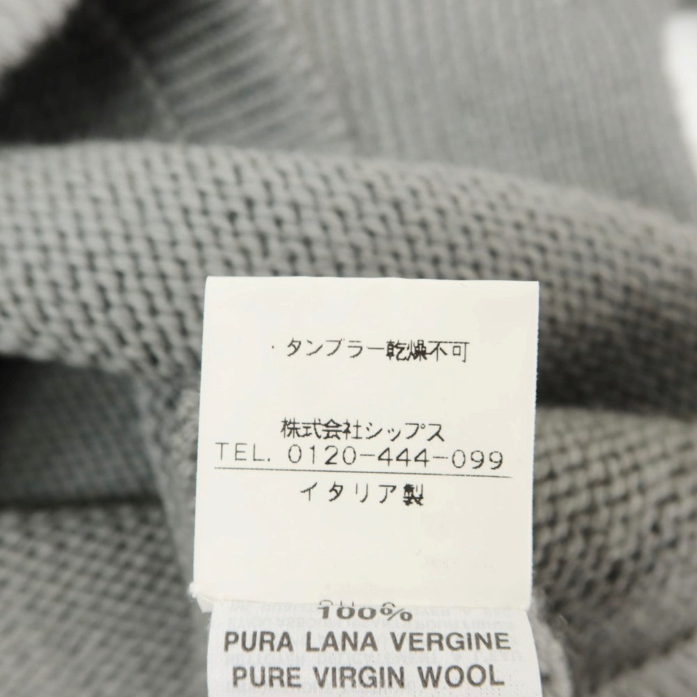 【中古】ロベルトコリーナ ROBERTO COLLINA SHIPS別注 ウール タートルネック プルオーバーニット グレー【サイズ48】【GRY】【A/W】【状態ランクB】【メンズ】