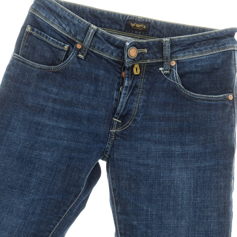 【中古】インコテックス INCOTEX コットン ジーンズ デニムパンツ ネイビー【サイズ31】【 状態ランクB 】【 メンズ 】[EPD]