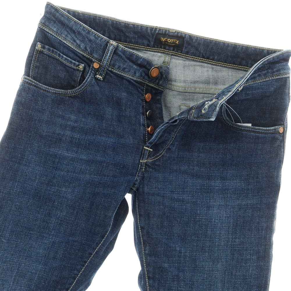 【中古】インコテックス INCOTEX コットン ジーンズ デニムパンツ ネイビー【サイズ31】【 状態ランクB 】【 メンズ 】[EPD]