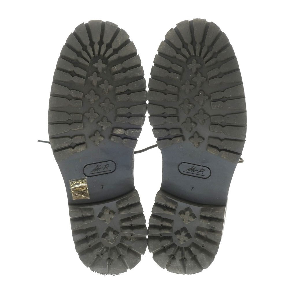 【中古】ミスターポーター Mr P. MR PORTER レザー ブーツ ブラック【サイズ7】【 状態ランクB 】【 メンズ 】 [EPD]