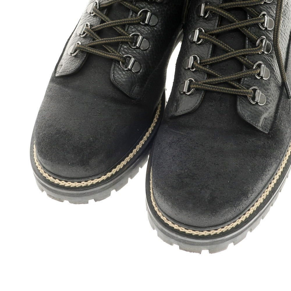 【中古】ミスターポーター Mr P. MR PORTER レザー ブーツ ブラック【サイズ7】【 状態ランクB 】【 メンズ 】 [EPD]