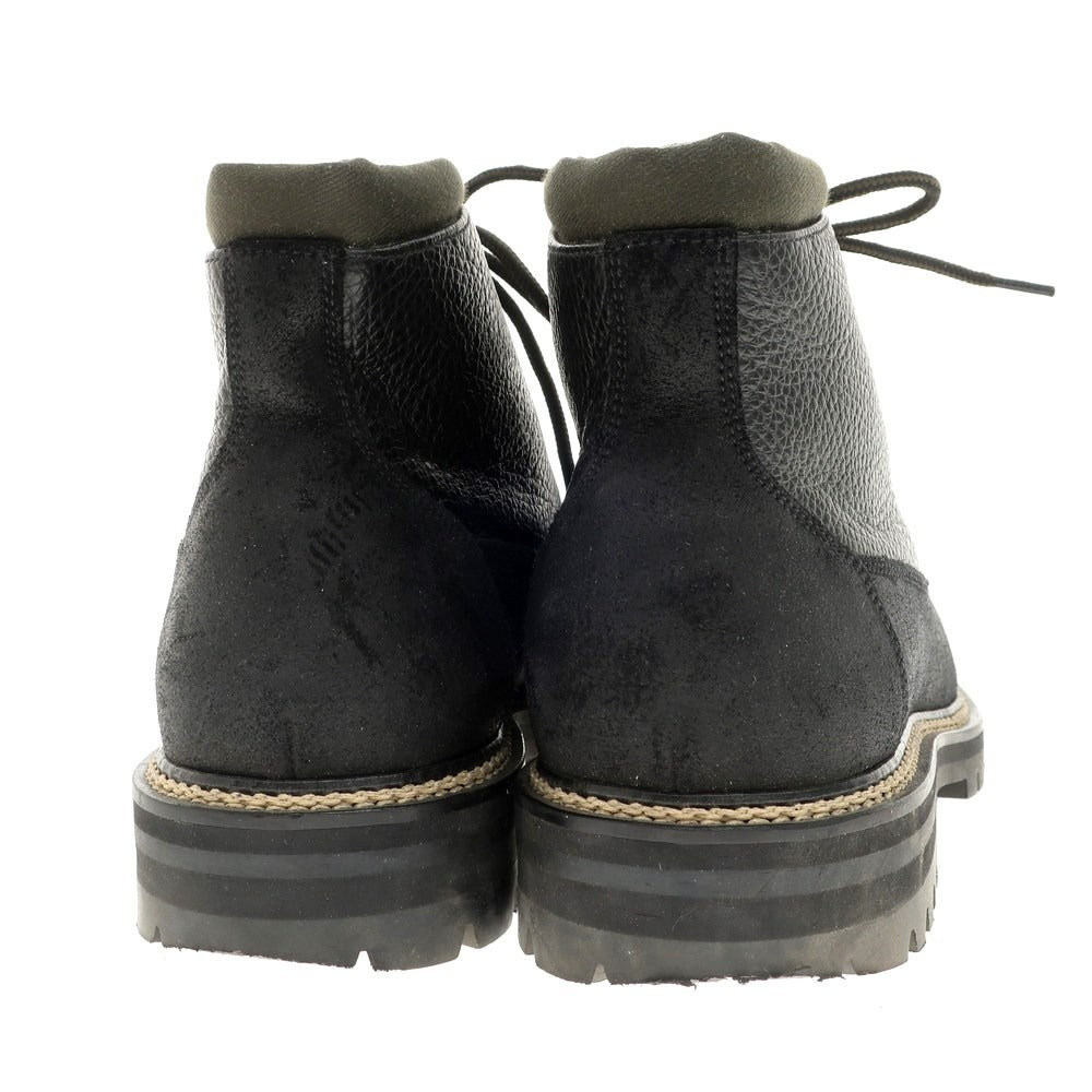 【中古】ミスターポーター Mr P. MR PORTER レザー ブーツ ブラック【サイズ7】【 状態ランクB 】【 メンズ 】 [EPD]