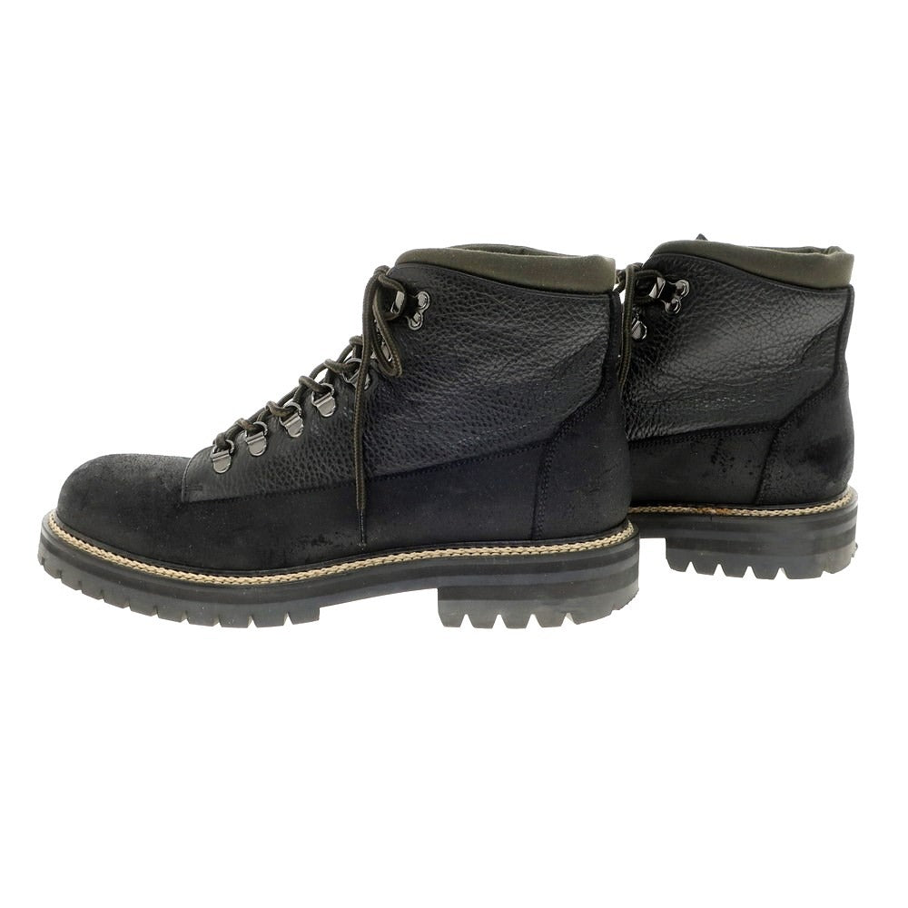 【中古】ミスターポーター Mr P. MR PORTER レザー ブーツ ブラック【サイズ7】【 状態ランクB 】【 メンズ 】 [EPD]