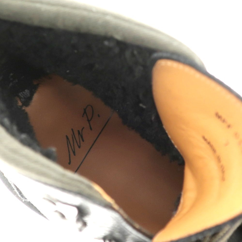 【中古】ミスターポーター Mr P. MR PORTER レザー ブーツ ブラック【サイズ7】【 状態ランクB 】【 メンズ 】 [EPD]