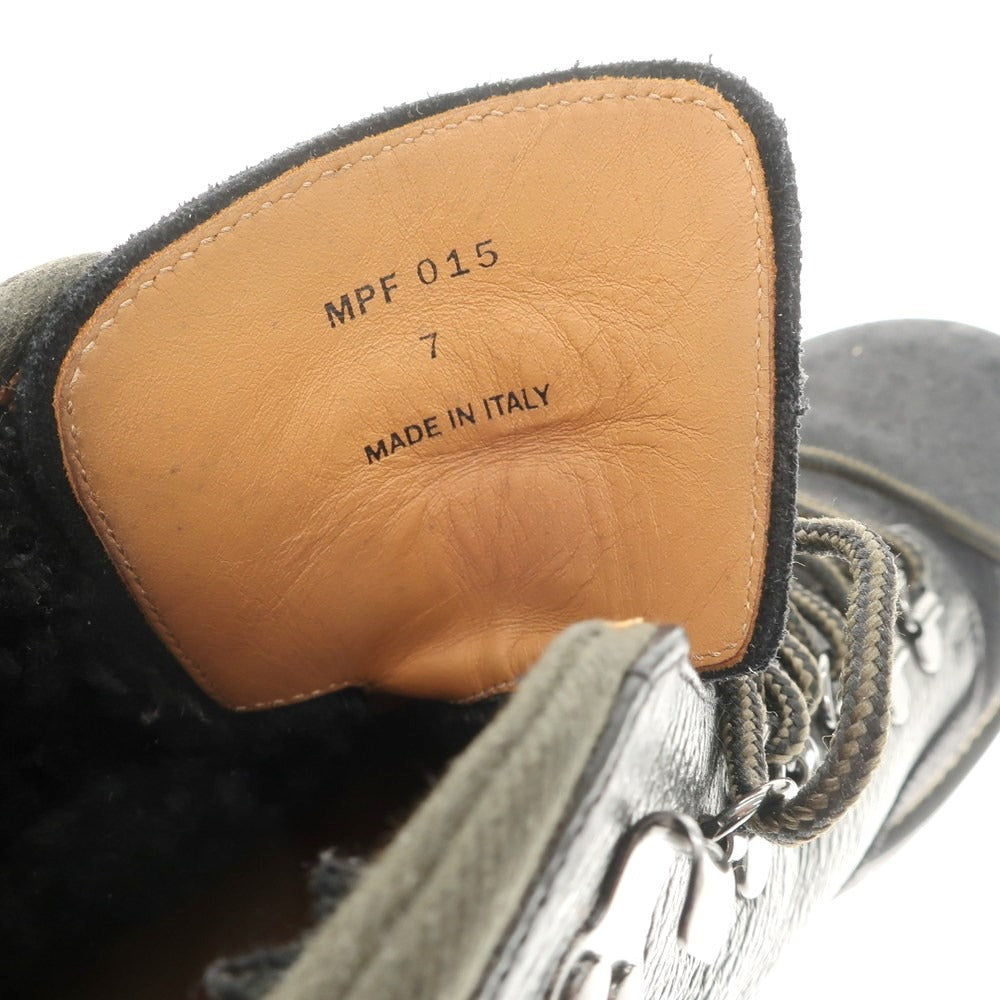 【中古】ミスターポーター Mr P. MR PORTER レザー ブーツ ブラック【サイズ7】【 状態ランクB 】【 メンズ 】 [EPD]