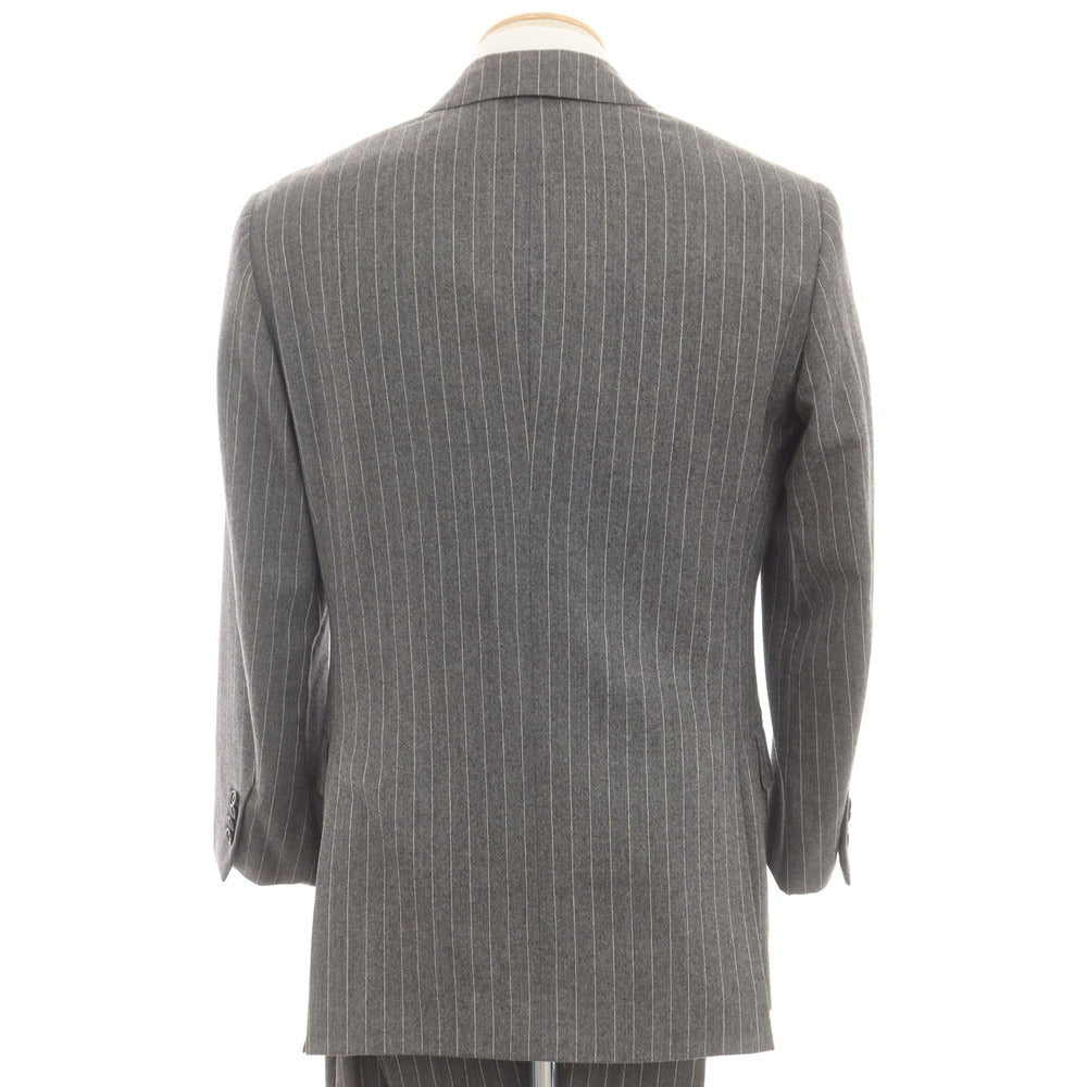 【中古】サルトリア リング Sartoria Ring ウール 3つボタンスーツ グレーxホワイト【サイズ44】【 状態ランクC 】【 メンズ 】 [EPD]