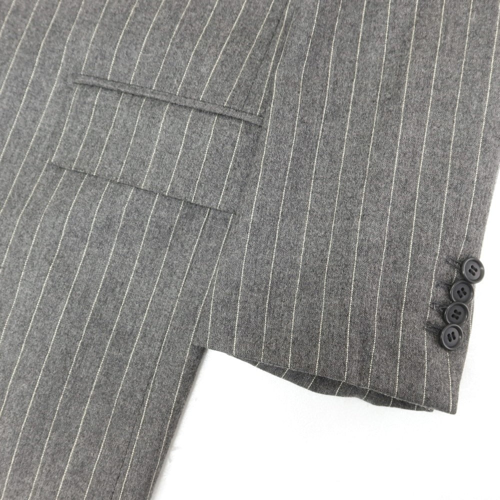 【中古】サルトリア リング Sartoria Ring ウール 3つボタンスーツ グレーxホワイト【サイズ44】【 状態ランクC 】【 メンズ 】 [EPD]