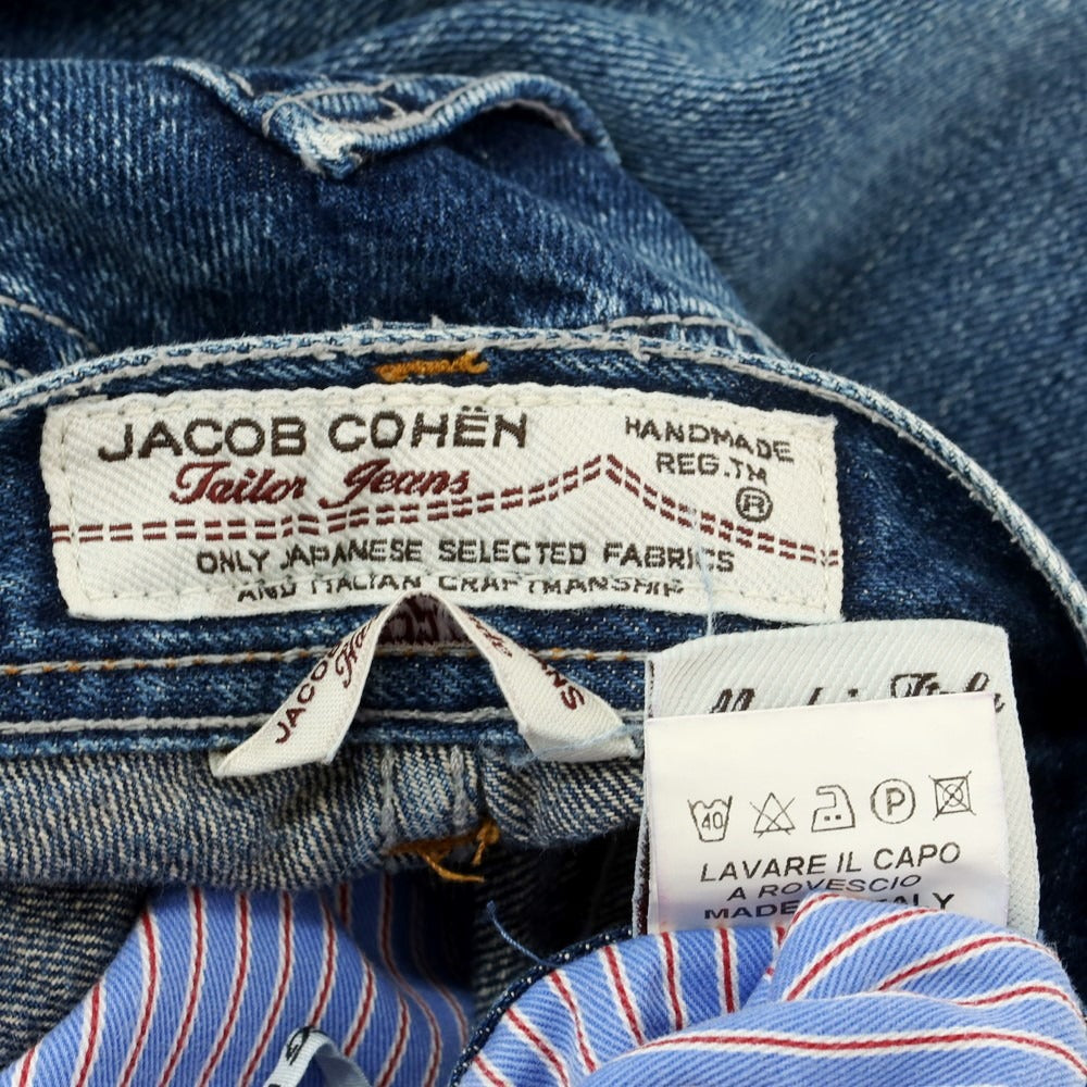 【中古】ヤコブコーエン JACOB COHEN J610 コットン ジーンズ デニムパンツ ブルー【 32 】【 状態ランクC 】【 メンズ 】