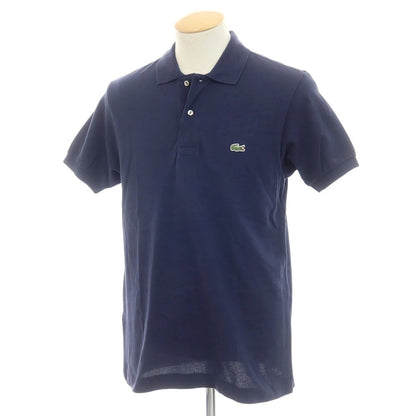 【中古】ラコステ LACOSTE コットン 鹿の子 半袖ポロシャツ ネイビー【 FR 3 】【 状態ランクB 】【 メンズ 】