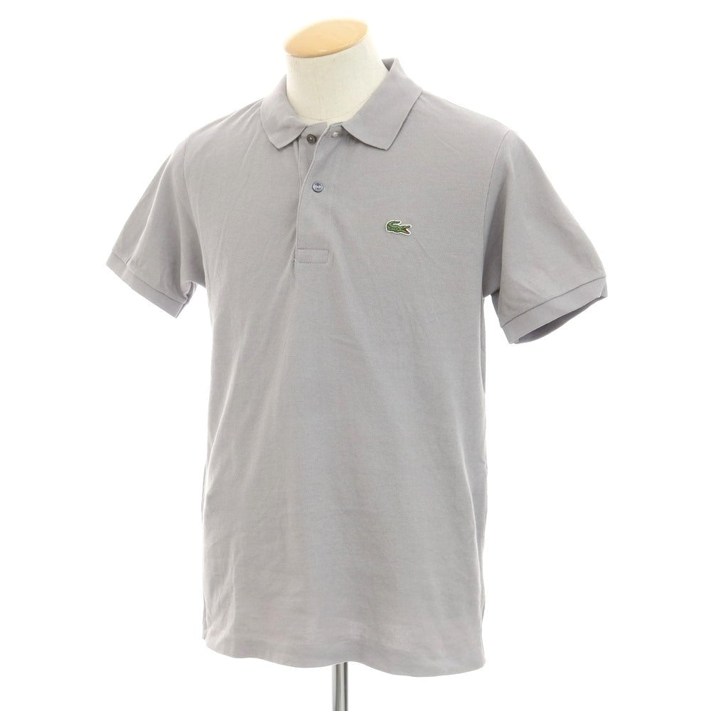 【中古】ラコステ LACOSTE コットン 鹿の子 半袖ポロシャツ グレー【 FR 3 】【 状態ランクB 】【 メンズ 】