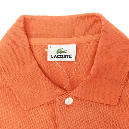 【中古】ラコステ LACOSTE コットン 鹿の子 半袖ポロシャツ オレンジ【 3 】【 状態ランクB 】【 メンズ 】