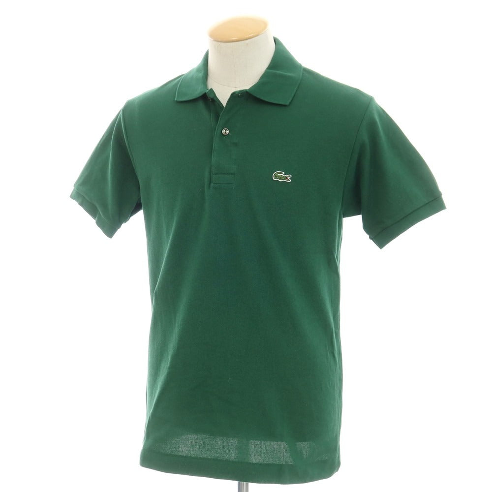 【中古】ラコステ LACOSTE コットン 鹿の子 半袖ポロシャツ グリーン【 FR 3 】【 状態ランクB 】【 メンズ 】