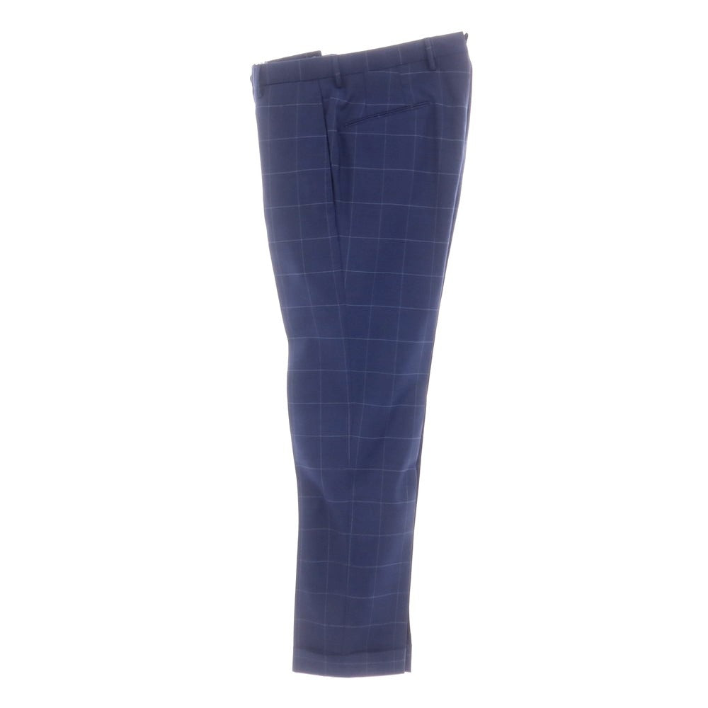 [Used] BOGLIOLI Wool Check 3-Button Suit, Light Navy [46] [Condition Rank B] [Men&
