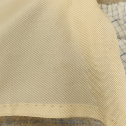 [Used] Luigi Borrelli Luxury Vintage LUIGIBORRELLI LUXURY VINTAGE Cashmere Check Tailored Jacket Beige x Sax [48] [Condition Rank C] [Men&