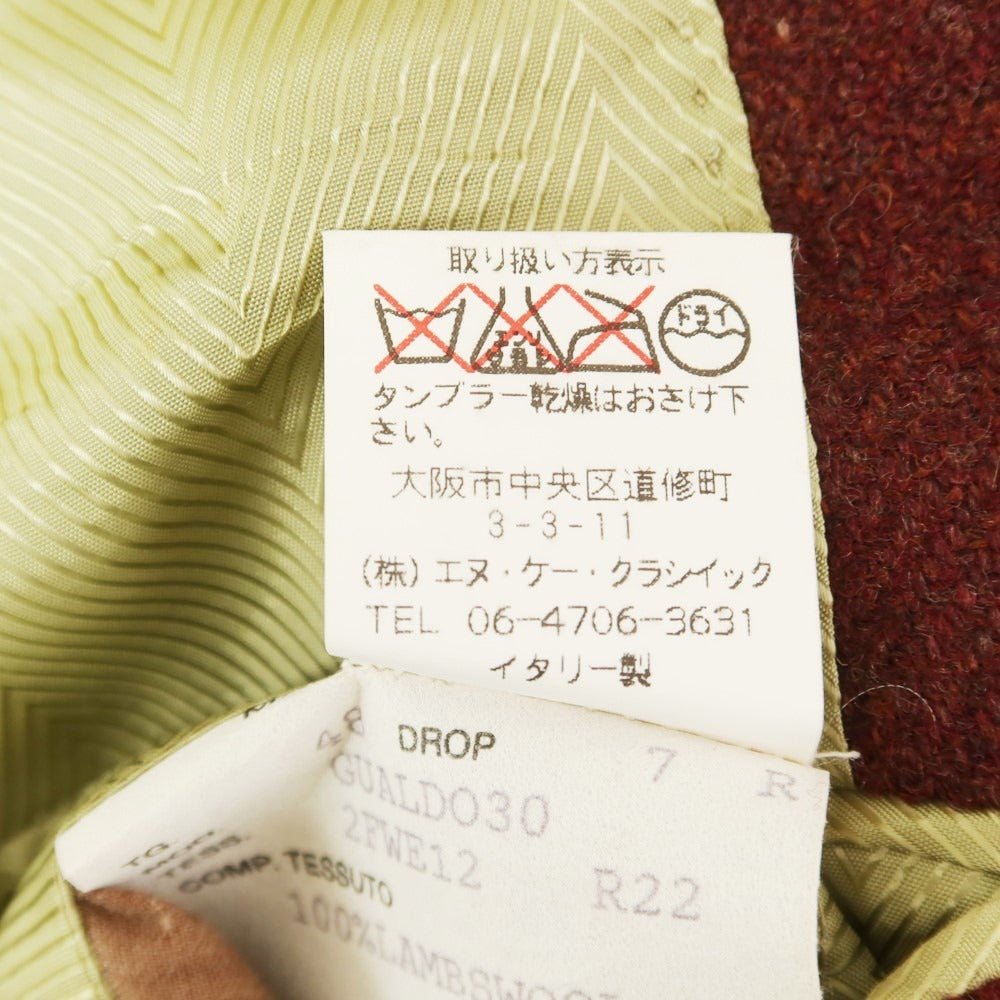 【中古】スティレ ラティーノ STILE LATINO ウール テーラードジャケット マルーン【サイズ48】【 状態ランクB 】【 メンズ 】 [EPD]