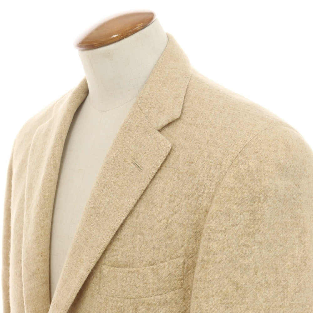 【中古】サルトリアパルマ Sartoria Parma ライトツイード ウール テーラードジャケット ベージュ【 48 】【 状態ランクC 】【 メンズ 】