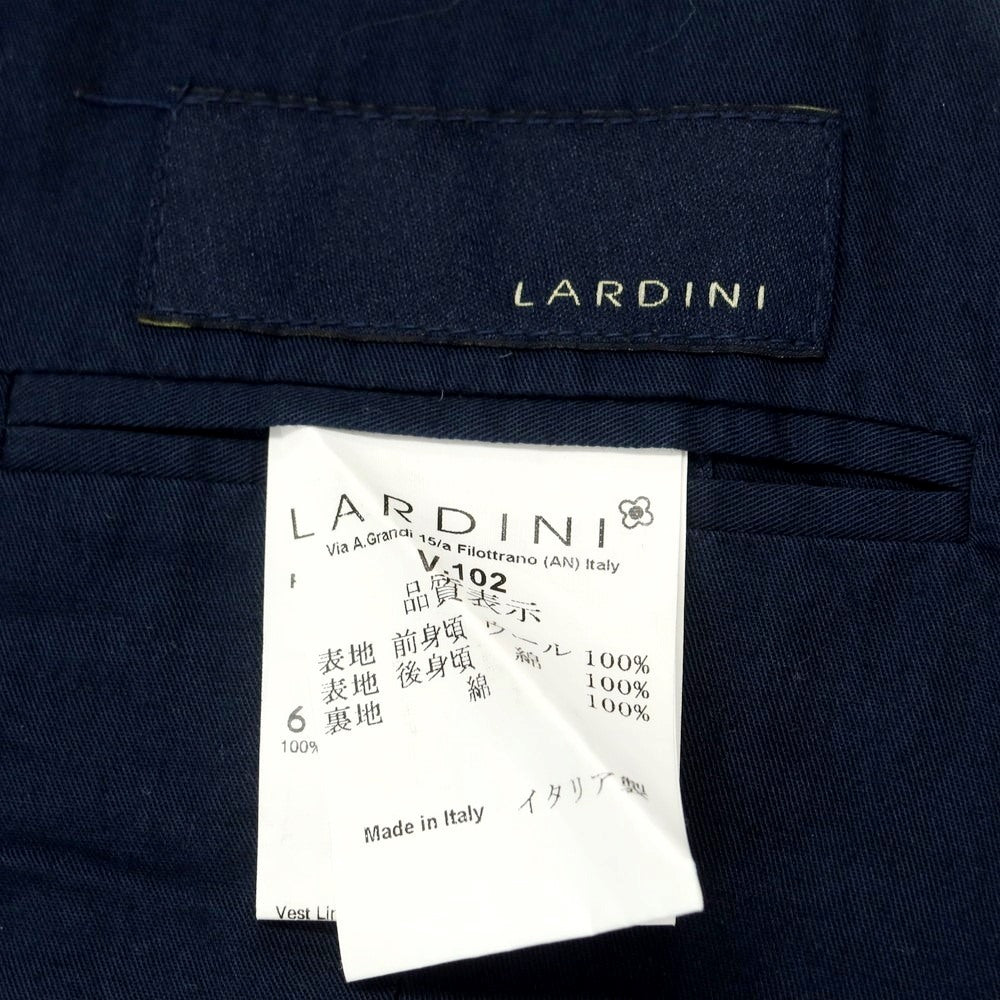 【中古】ラルディーニ LARDINI ウール カジュアル系ジレ ベスト ネイビー【 48 】【 状態ランクC 】【 メンズ 】