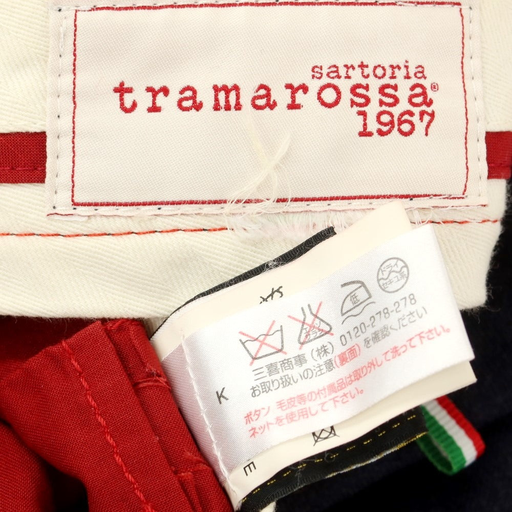 【中古】トラマロッサ Tramarossa ストレッチウール 5ポケットパンツ グレイッシュネイビー【 32 】【 状態ランクC 】【 メンズ 】