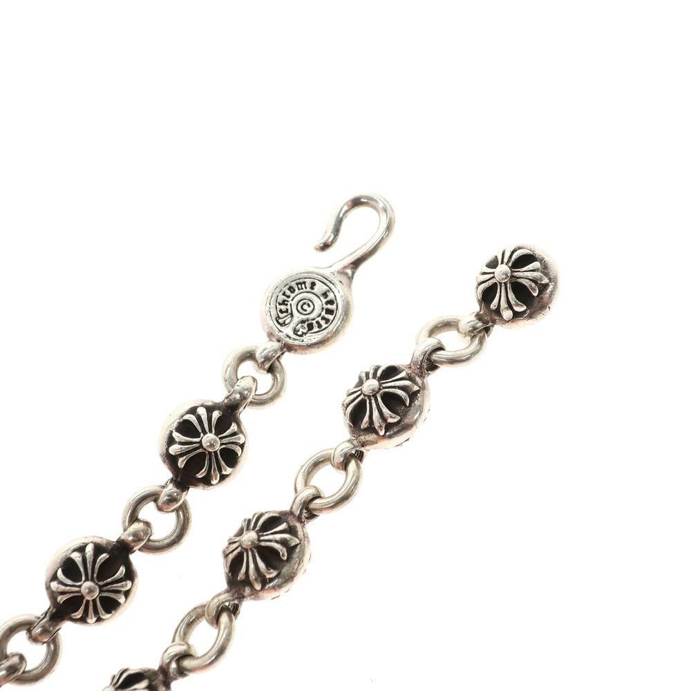 【中古】クロムハーツ CHROME HEARTS クロスボール ブレスレット シルバー【 状態ランクC 】【 メンズ 】