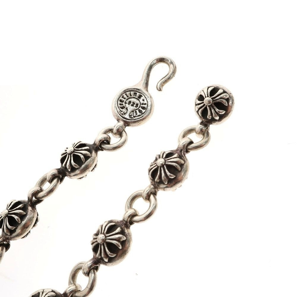 【中古】クロムハーツ CHROME HEARTS クロスボール ブレスレット シルバー【 状態ランクC 】【 メンズ 】