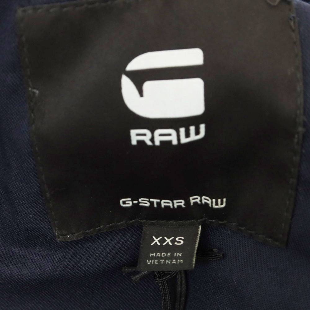 【中古】ジースターロウ G-STAR RAW スタンドカラー デニムジャケット ネイビー【 XXS 】【 状態ランクA 】【 メンズ 】