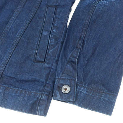 【中古】ジースターロウ G-STAR RAW スタンドカラー デニムジャケット ネイビー【 XXS 】【 状態ランクA 】【 メンズ 】