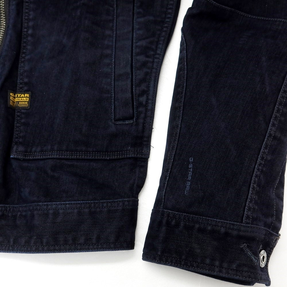 【中古】ジースターロウ G-STAR RAW AIR FORCE DENIM JKT ストレッチコットン デニムジャケット ダークネイビー【 XXS 】【 状態ランクA 】【 メンズ 】