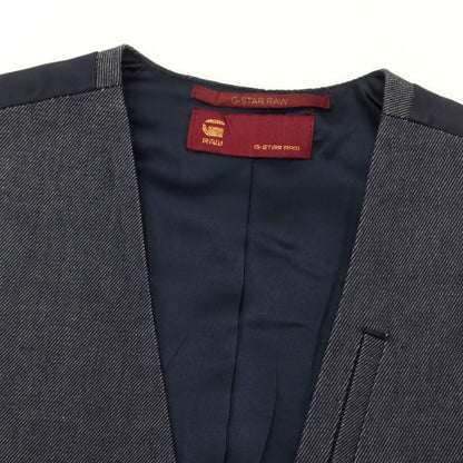 【中古】ジースターロウ G-STAR RAW デニム カジュアル系ジレ ベスト ネイビー【 XXS 】【 状態ランクA 】【 メンズ 】
