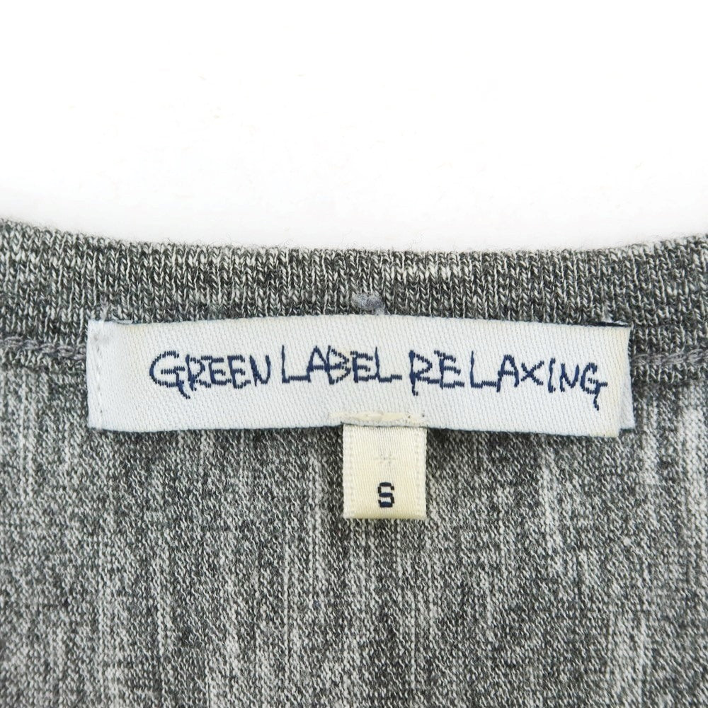 【中古】グリーンレーベルリラクシング green label relaxing 5枚セット コットン Vネック 半袖Ｔシャツ ホワイトxネイビー【 S 】【 状態ランクB 】【 メンズ 】