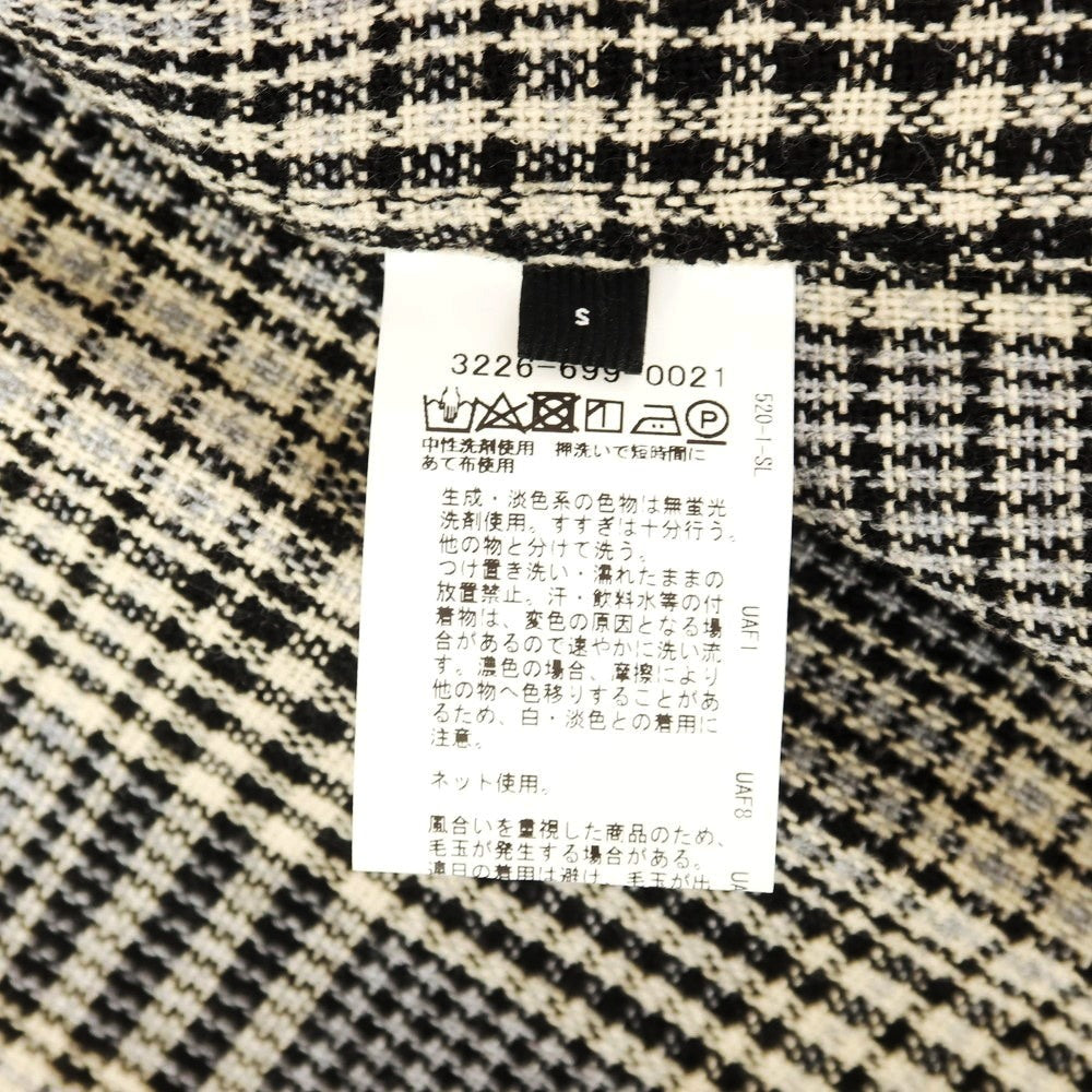 【中古】グリーンレーベルリラクシング green label relaxing ポリエステルウール チェック カジュアルシャツ グレーxベージュ【サイズS】【 状態ランクB 】【 メンズ 】 [EPD]