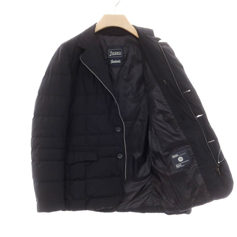 【中古】ヘルノ Herno Laminor WINDSTOPPER ポリエステル ダウンジャケット ブラック【 46 】【 状態ランクB 】【 メンズ 】