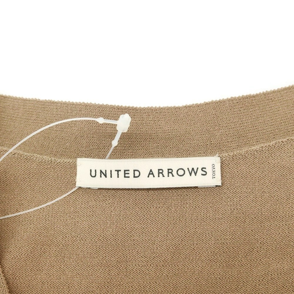 【中古】ユナイテッドアローズ UNITED ARROWS ハイゲージ コットンポリエステル カーディガン ブラウン【 L 】【 状態ランクB 】【 メンズ 】