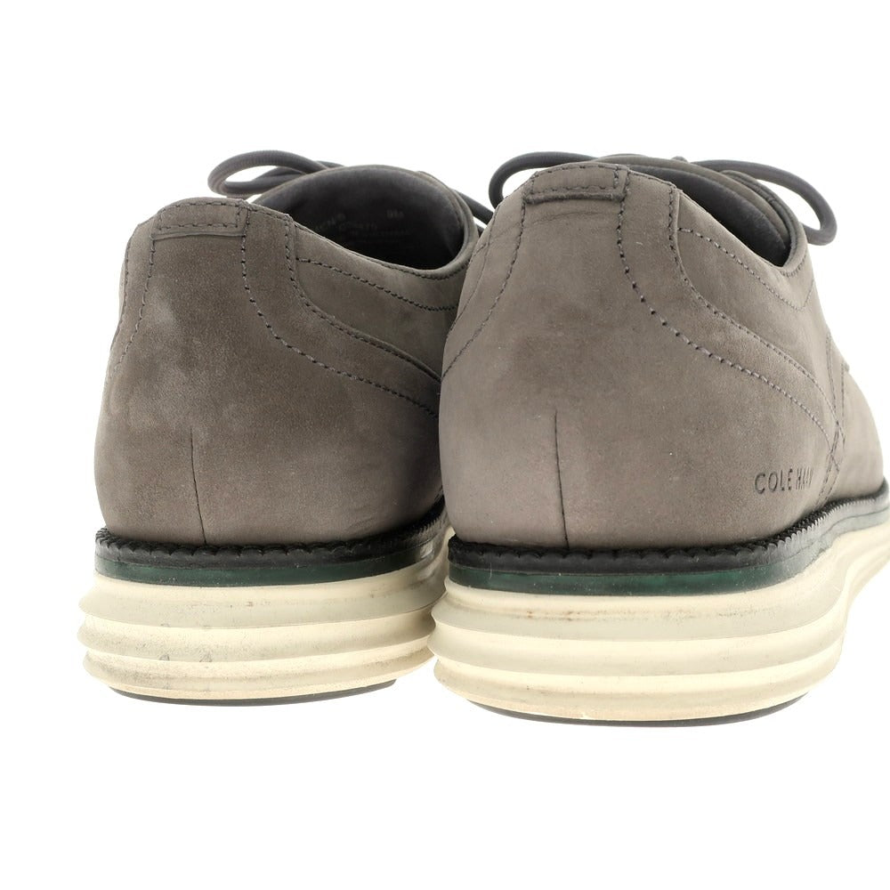 【中古】コールハーン COLE HAAN C39475 ヌバック プレーントゥ スニーカー グレー【 9M 】【 状態ランクB 】【 メンズ 】