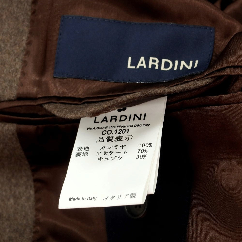 【中古】ラルディーニ LARDINI カシミヤ チェスターフィールドコート アッシュブラウン【 44 】【 状態ランクA 】【 メンズ 】