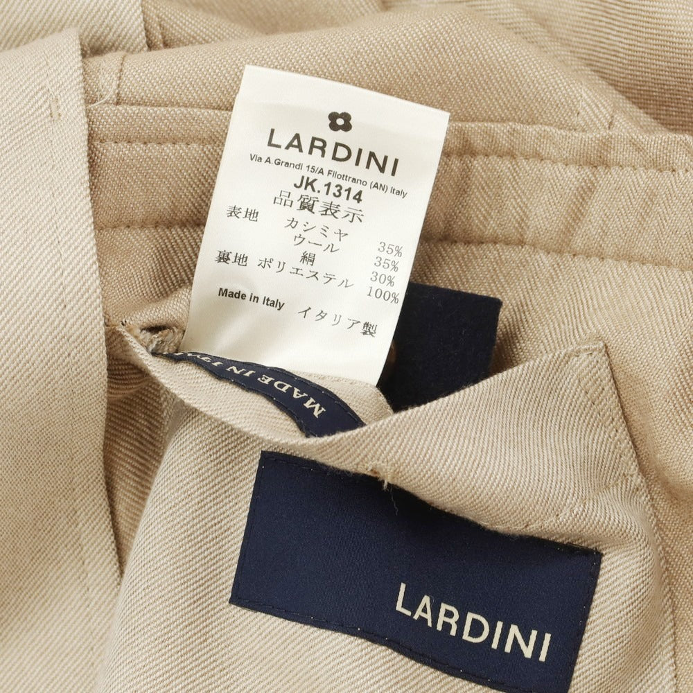 【中古】ラルディーニ LARDINI カシミヤウールシルク テーラードジャケット ベージュ【 46 】【 状態ランクC 】【 メンズ 】