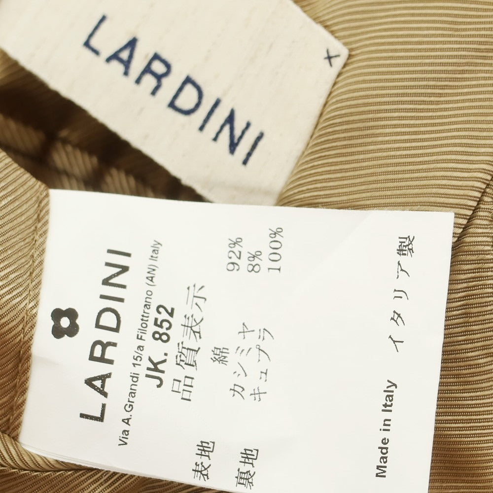 【中古】ラルディーニ LARDINI コットンカシミヤ コーデュロイ ダブルジャケット ベージュ【 44 】【 状態ランクC 】【 メンズ 】