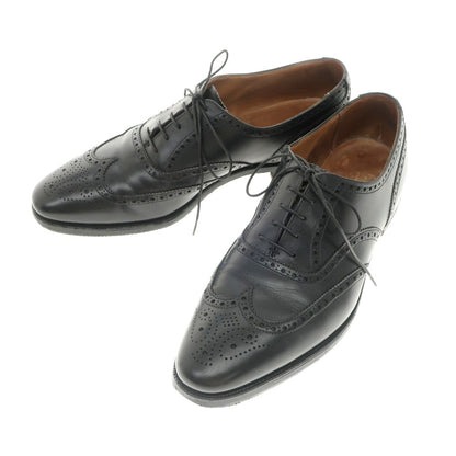 【中古】クロケットアンドジョーンズ CROCKETT&amp;JONES FINSBURY ウイングチップ ドレスシューズ ブラック【 9　F 】【 状態ランクC 】【 メンズ 】