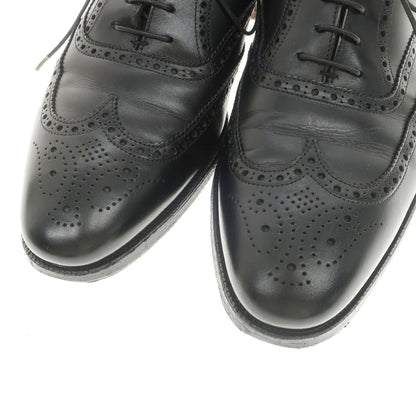 【中古】クロケットアンドジョーンズ CROCKETT&amp;JONES FINSBURY ウイングチップ ドレスシューズ ブラック【 9　F 】【 状態ランクC 】【 メンズ 】