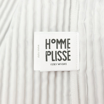 【中古】オム プリッセ イッセイミヤケ HOMME PLISSE ISSEY MIYAKE プリーツ加工 ジャケット ライトグレー【 3 】【 状態ランクA 】【 メンズ 】