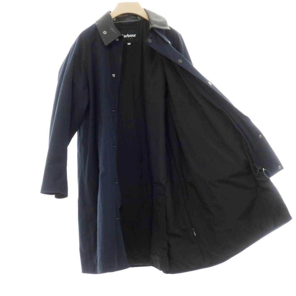 【中古】バブアー Barbour 中綿 ステンカラーコート ネイビーxブラック【 40 】【 状態ランクA 】【 メンズ 】