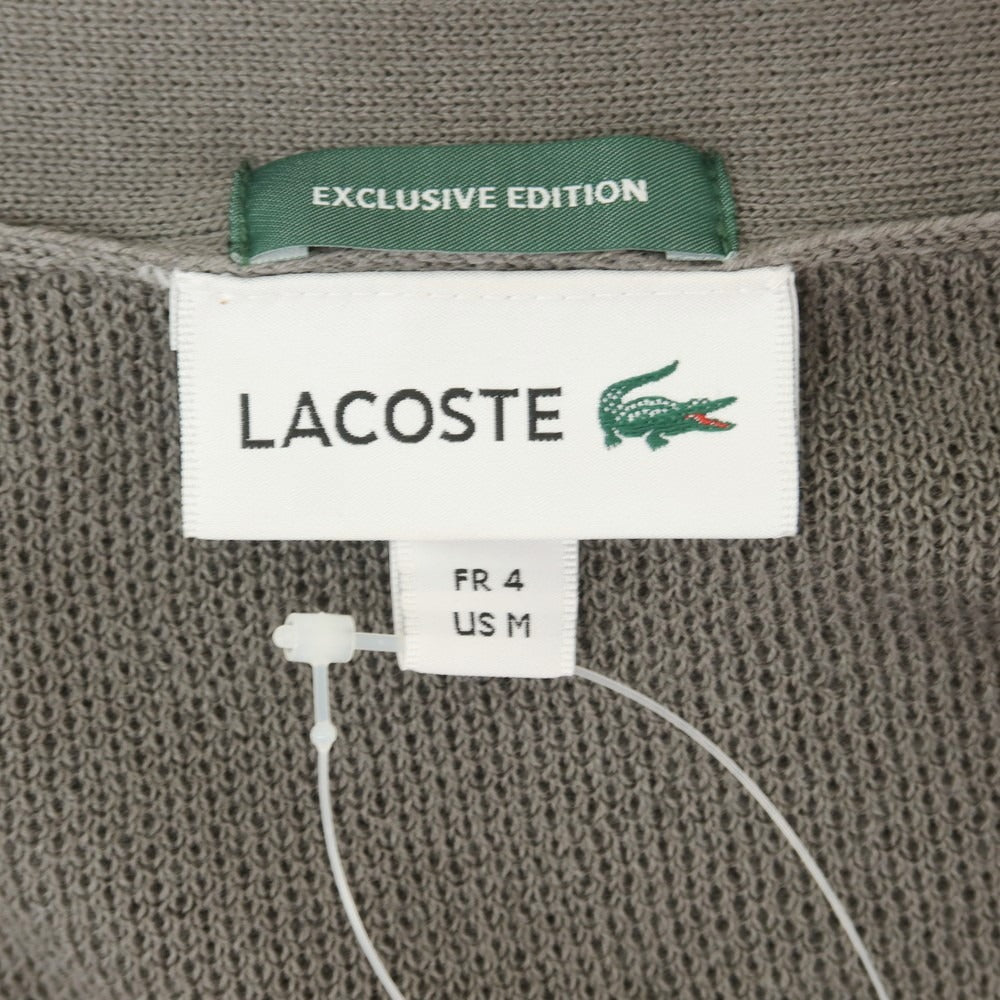 【中古】ラコステ LACOSTE コットン系 カーディガン グレー【 4 】【 状態ランクA 】【 メンズ 】