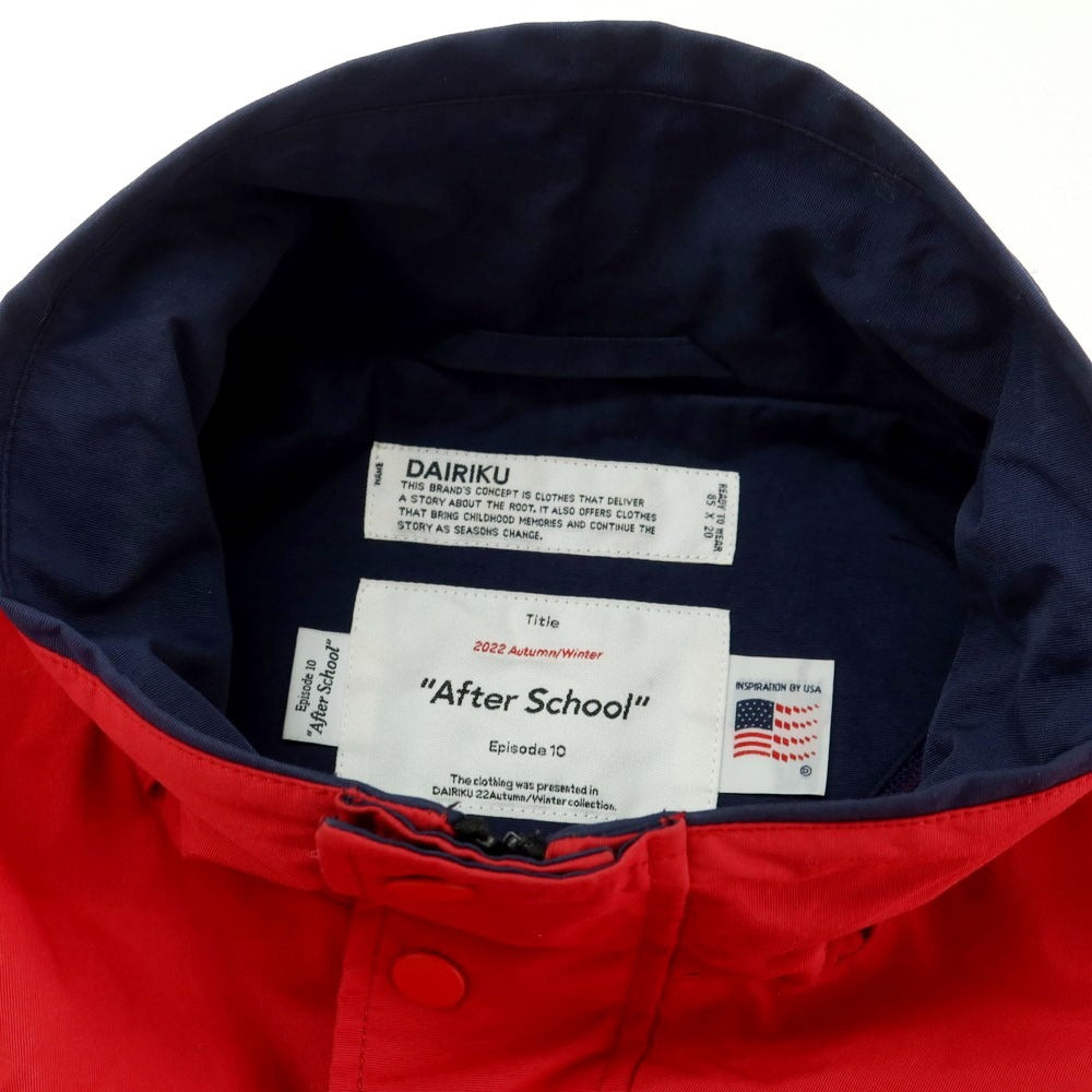 【中古】ダイリク DAIRIKU AFTER SCHOOL ロングコート レッド【サイズF】【 状態ランクC 】【 メンズ 】[EPD]