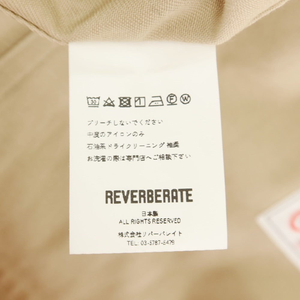 【中古】リバーバレイト REVERBERATE ツイルコットン ルーズジャケット ベージュ【 38 】【 状態ランクB 】【 メンズ 】