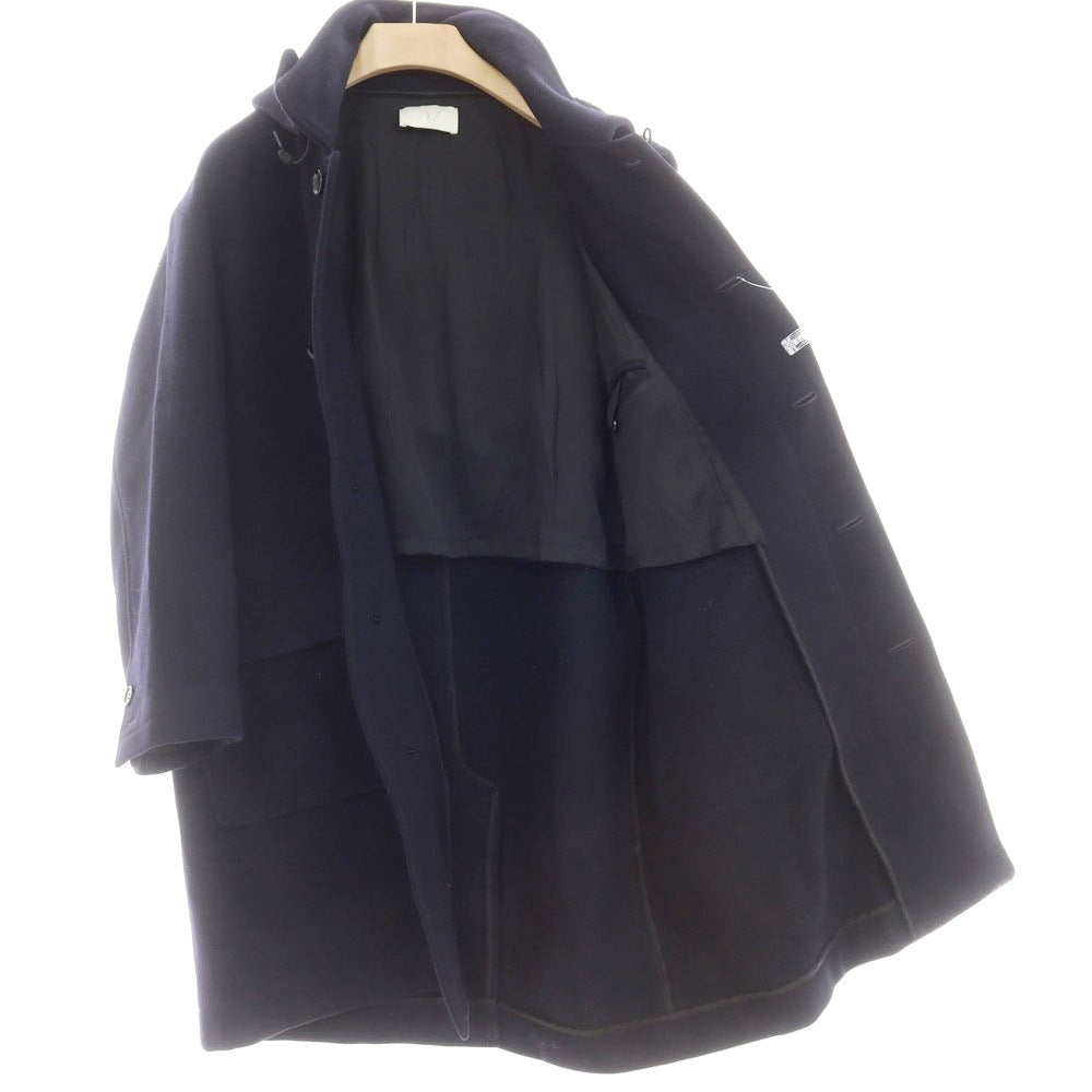 【中古】セブン バイ セブン SEVEN BY SEVEN ウール ステンカラーコート ネイビー【サイズM】【 状態ランクC 】【 メンズ 】 [EPD]