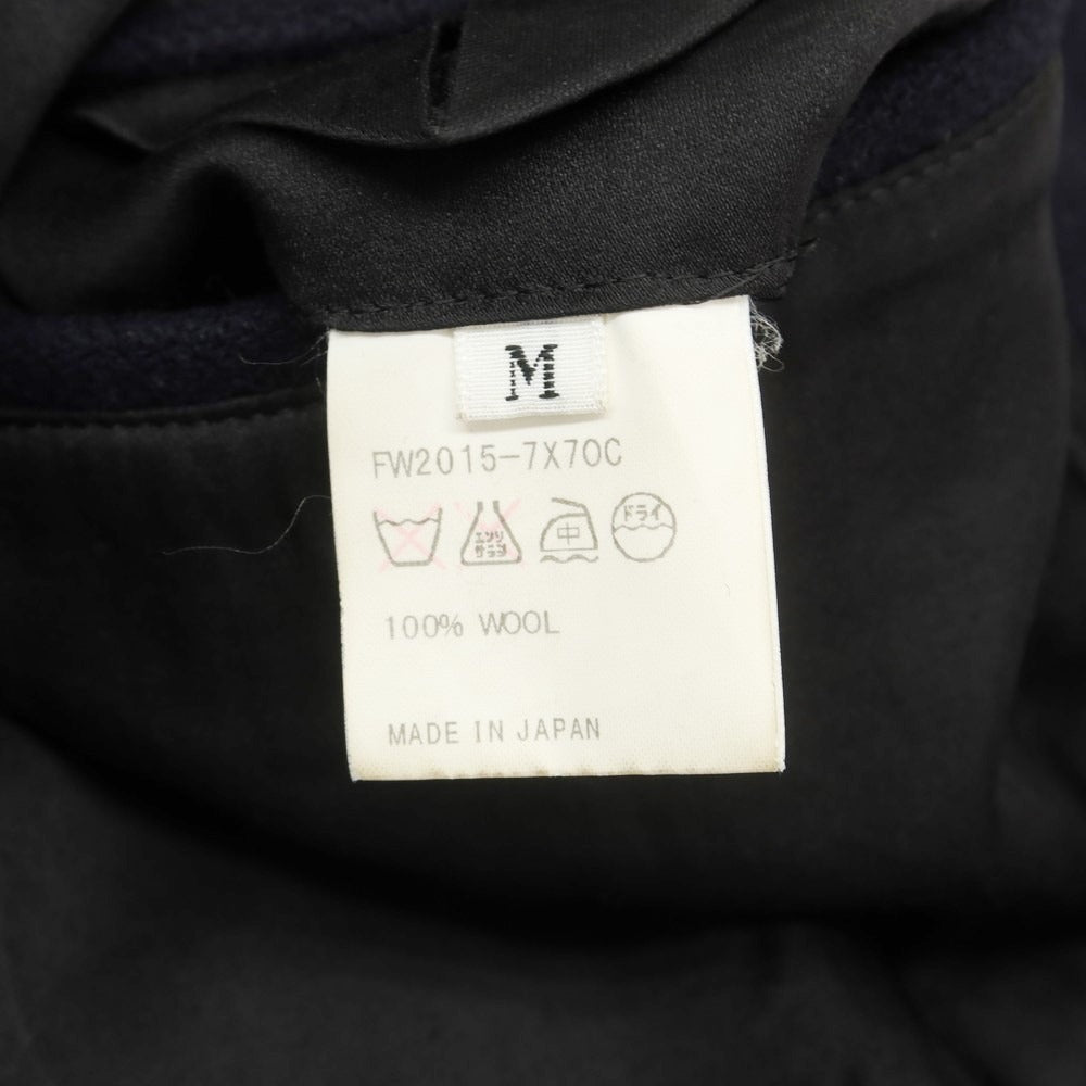 【中古】セブン バイ セブン SEVEN BY SEVEN ウール ステンカラーコート ネイビー【サイズM】【 状態ランクC 】【 メンズ 】 [EPD]