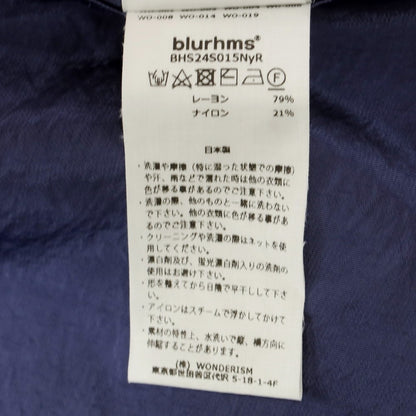 【中古】【未使用】ブラームス blurhms レーヨンナイロン ミリタリージャケット パープルネイビー【 3 】【 状態ランクS 】【 メンズ 】