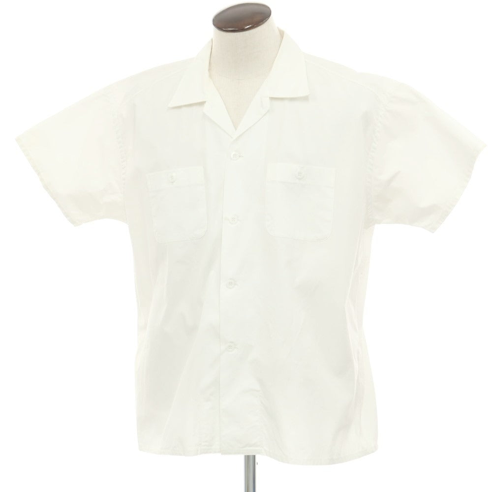 [Used] TUKI Cotton Open Collar Short Sleeve Shirt White [4] [Condition Rank C] [Men&